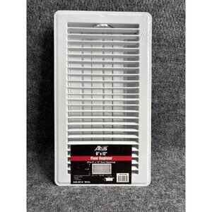 Register Floor Vent Cover Altus White 6x12 Inch HVAC Home